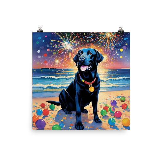 PugMug Custom Black Labrador Retriever Poster