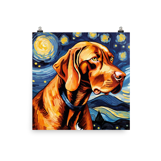 PugMug Custom Vizsla Poster