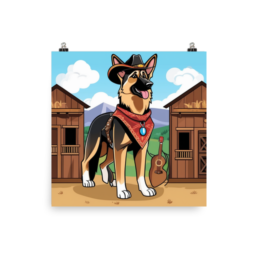 PugMug Custom German Shepherd Dog Poster