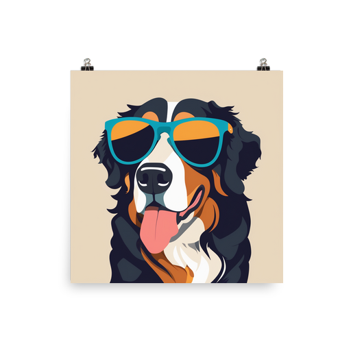 PugMug Custom Bernese Mountain Dog Poster