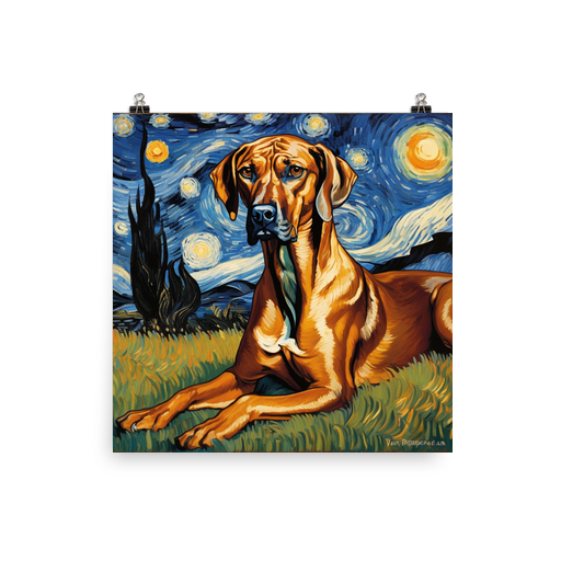PugMug Custom Rhodesian Ridgeback Poster