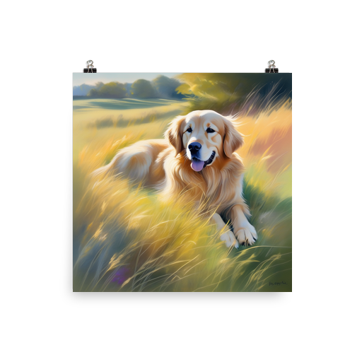 PugMug Custom Golden Retriever Poster