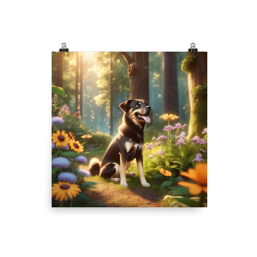 PugMug Custom Blue Poster