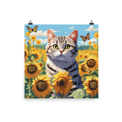 PugMug Custom Tabby British Shorthair Cat Poster