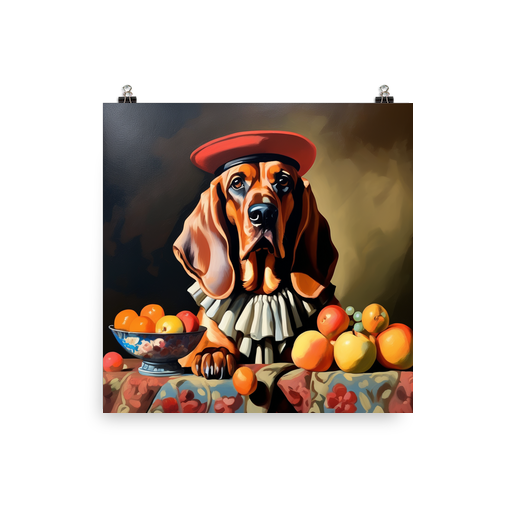 PugMug Custom Bloodhound Poster