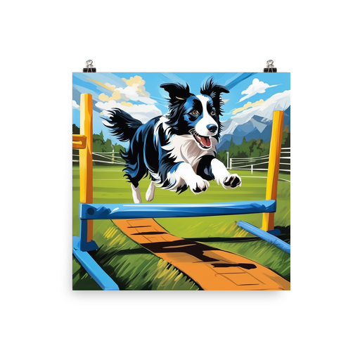PugMug Custom Border Collie Poster