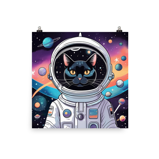 PugMug Custom Black Exotic Cat Poster