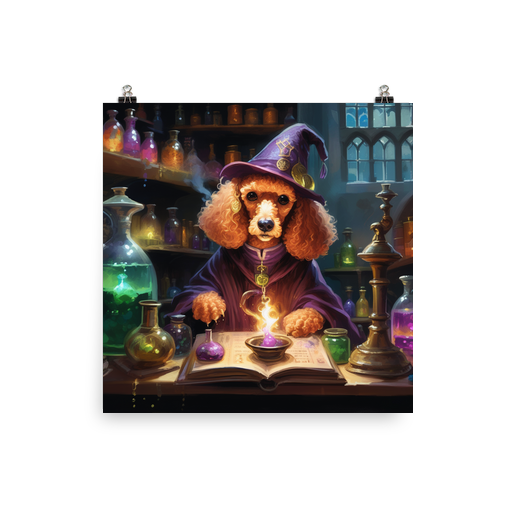 PugMug Custom Tan Poodle Poster