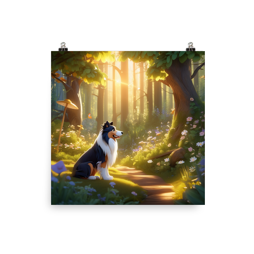 PugMug Custom Collie Poster