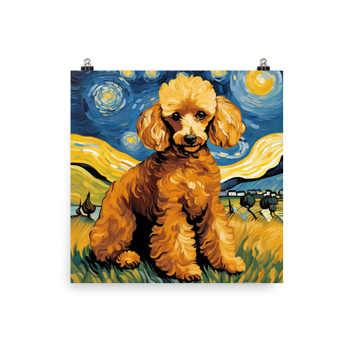 PugMug Custom Tan Poodle Poster