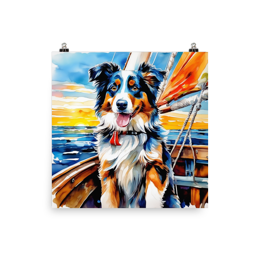 PugMug Custom Australian Shepherd Dog Poster