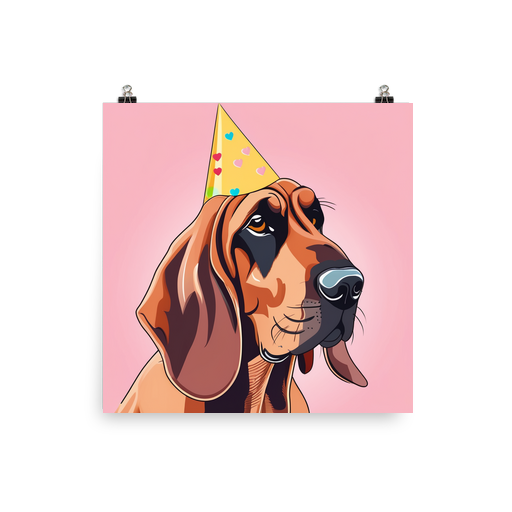 PugMug Custom Bloodhound Poster