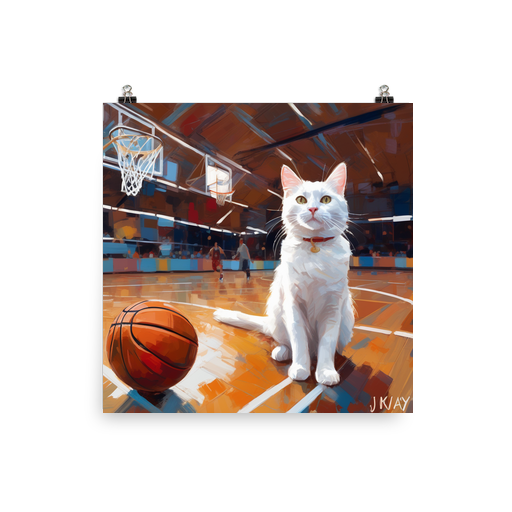 PugMug Custom White Companion Cat Poster