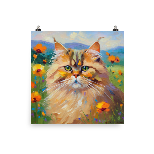 PugMug Custom Tabby Persian Cat Poster