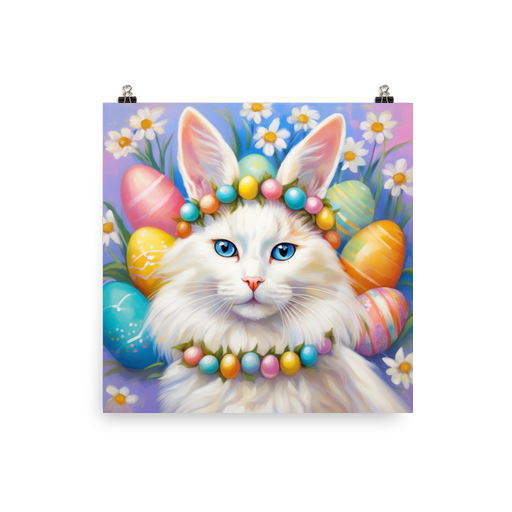 PugMug Custom White Ragdoll Cat Poster