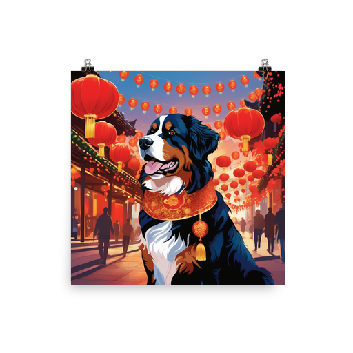 PugMug Custom Bernese Mountain Dog Poster