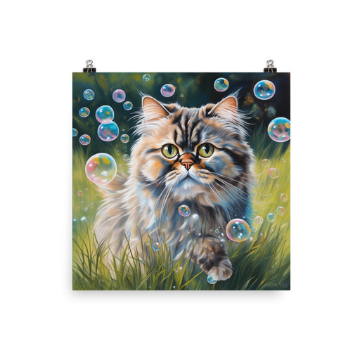 PugMug Custom Tabby Persian Cat Poster