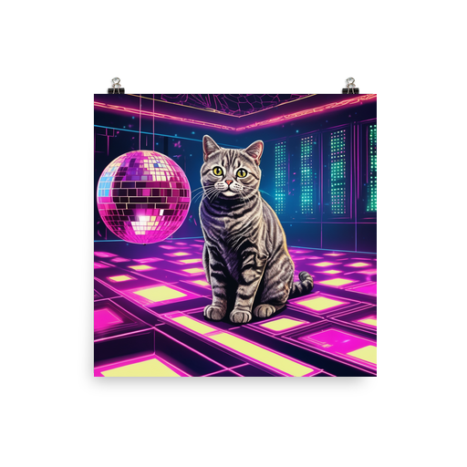 PugMug Custom Tabby British Shorthair Cat Poster