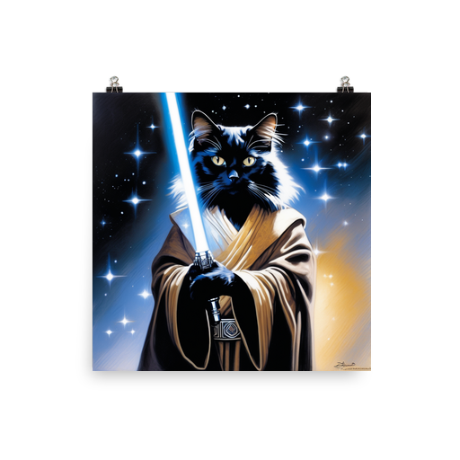 PugMug Custom Black Ragdoll Cat Poster