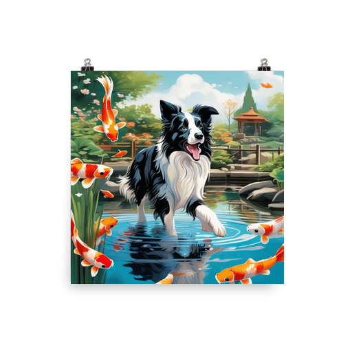 PugMug Custom Border Collie Poster