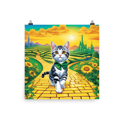 PugMug Custom Tabby American Shorthair Cat Poster