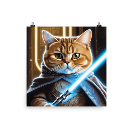 PugMug Custom Tabby British Shorthair Cat Poster