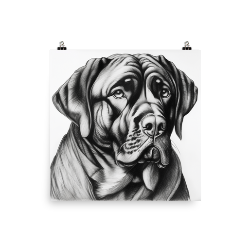 PugMug Custom Mastiff Poster