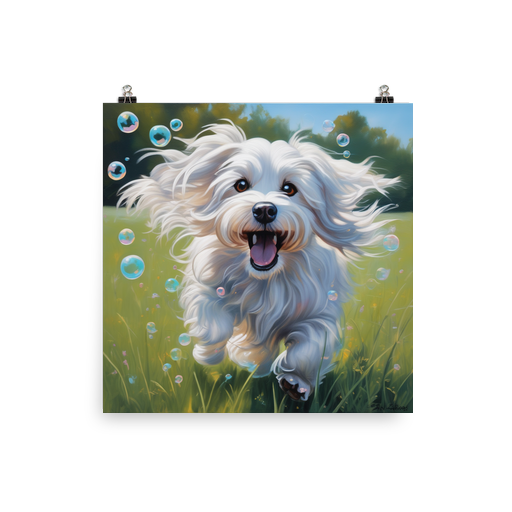 PugMug Custom White Havanese Dog Poster