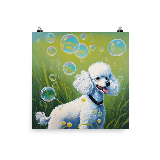 PugMug Custom White Poodle Poster