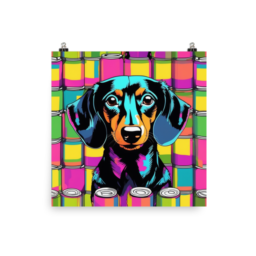 PugMug Custom Black Dachshund Poster