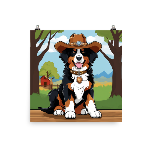 PugMug Custom Bernese Mountain Dog Poster