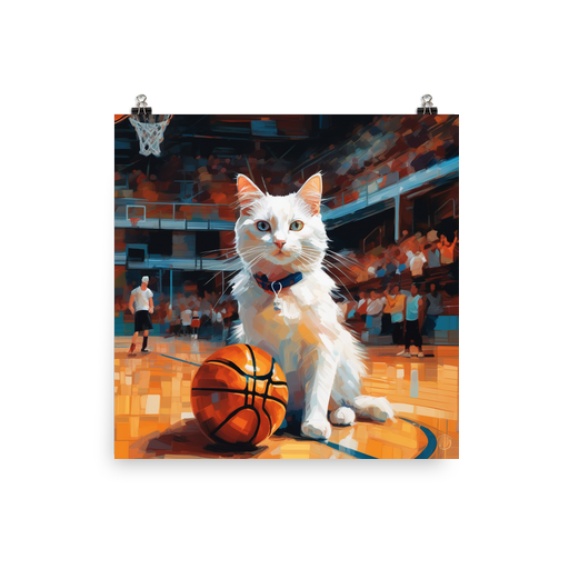 PugMug Custom White Companion Cat Poster