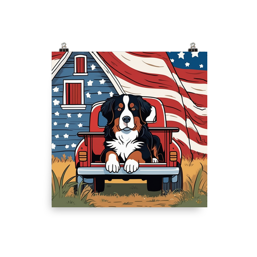 PugMug Custom Bernese Mountain Dog Poster