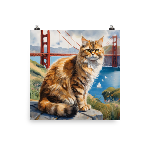 PugMug Custom Tabby Persian Cat Poster