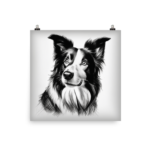 PugMug Custom Border Collie Poster