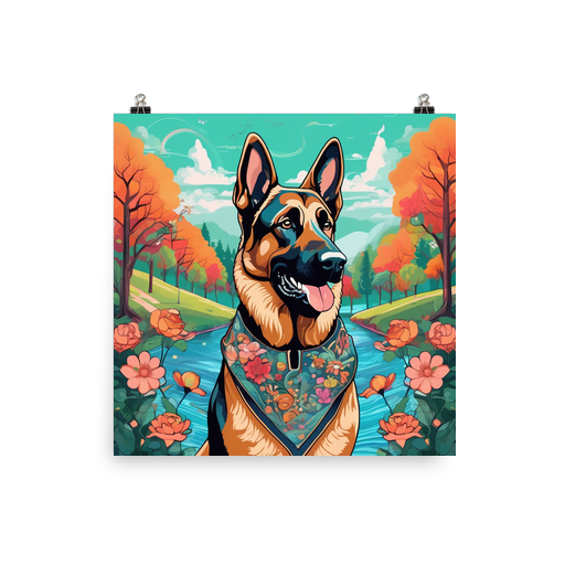 PugMug Custom German Shepherd Dog Poster