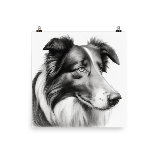 PugMug Custom Collie Poster