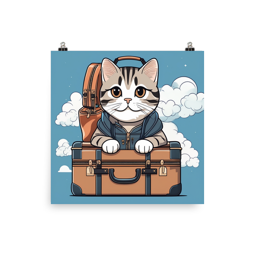 PugMug Custom Tabby Scottish Fold Cat Poster