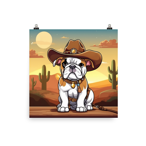 PugMug Custom Bulldog Poster