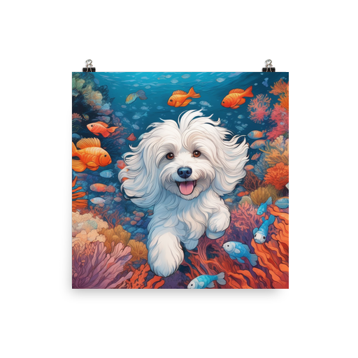 PugMug Custom White Havanese Dog Poster