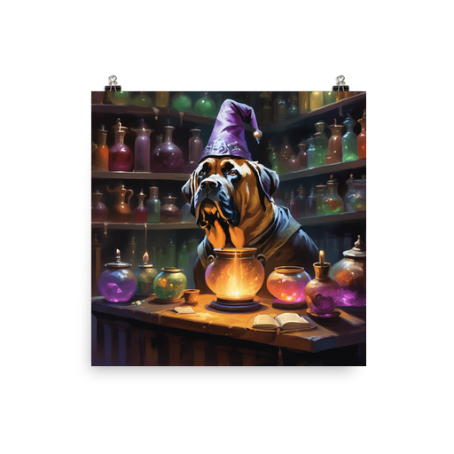 PugMug Custom Mastiff Poster