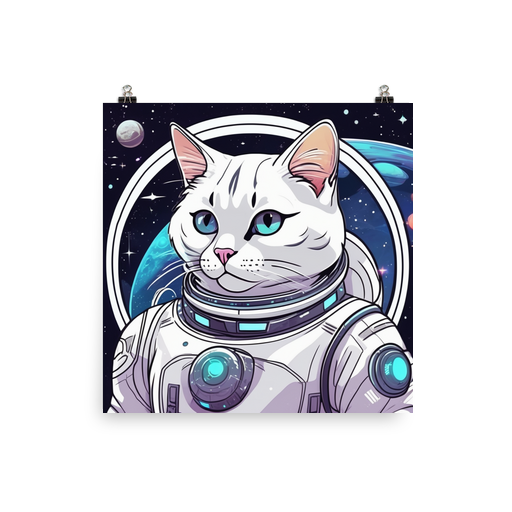 PugMug Custom White Exotic Cat Poster