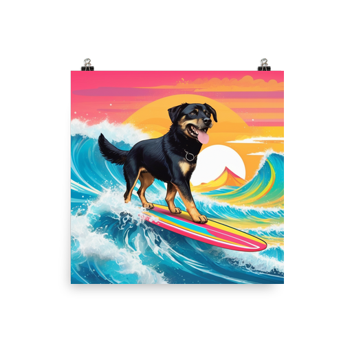 PugMug Custom Blue Poster