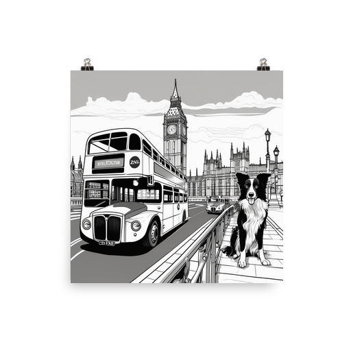 PugMug Custom Border Collie Poster