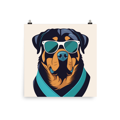 PugMug Custom Rottweiler Poster