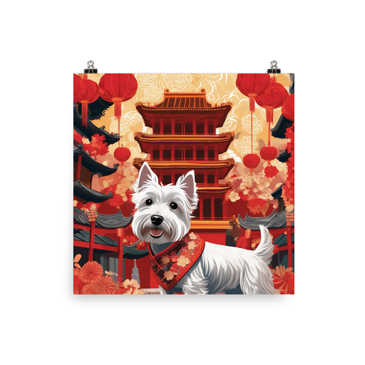 PugMug Custom West Highland White Terrier Poster