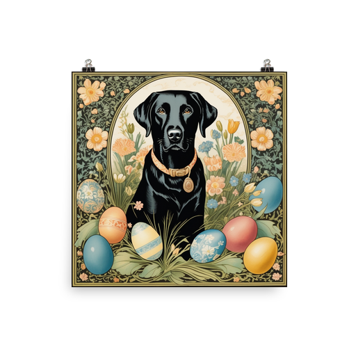 PugMug Custom Black Labrador Retriever Poster