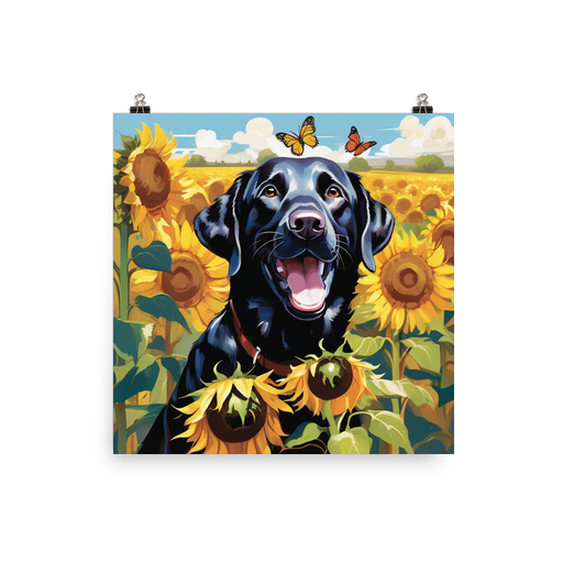 PugMug Custom Black Labrador Retriever Poster