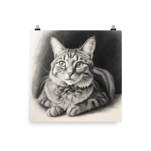 PugMug Custom Tabby Companion Cat Poster