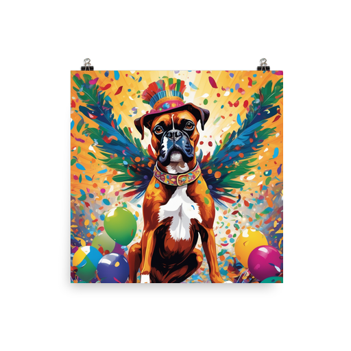 PugMug Custom Boxer Dog Poster